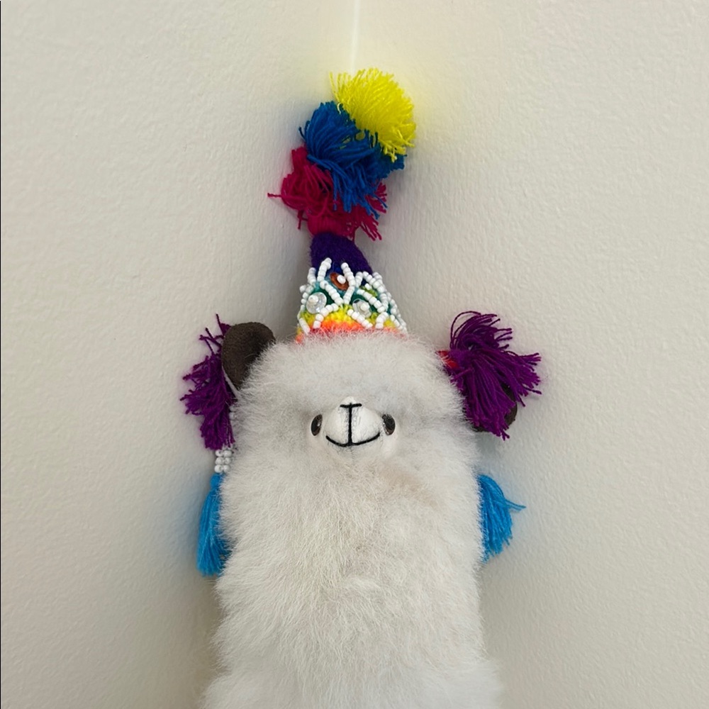 Peru handmade Alpaca Teddy White Stuffed Animal Toy